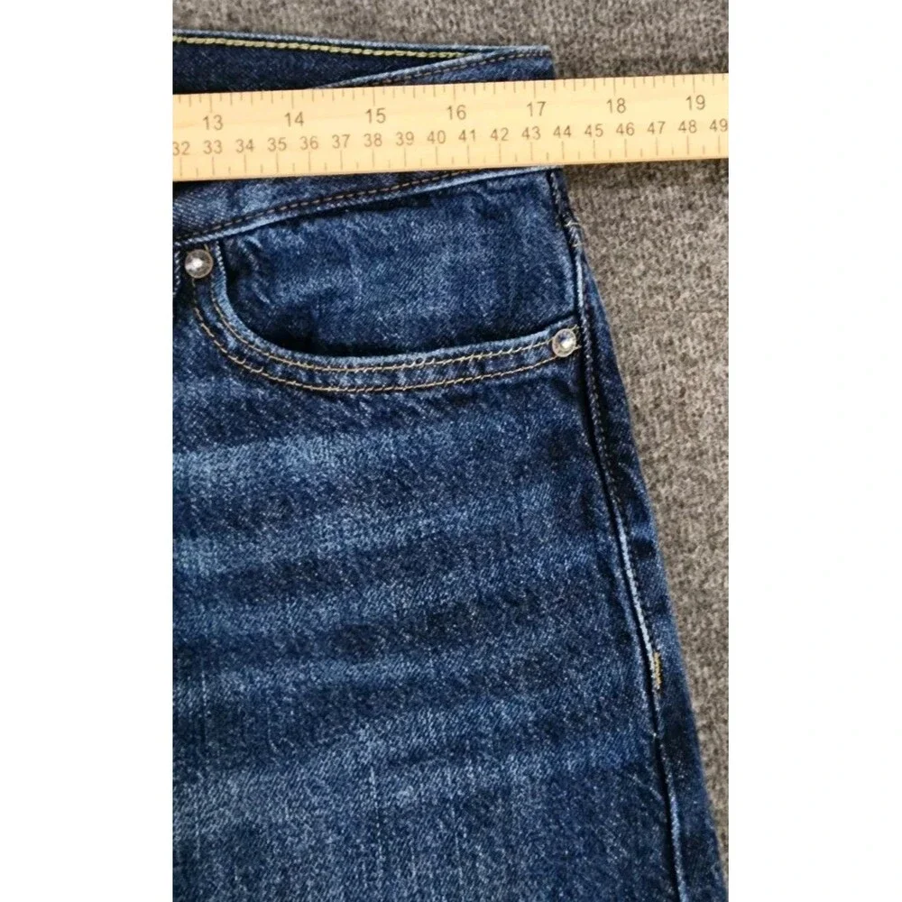 Banana Republic Jeans Men's 34x34 Dark Wash Selvedge Denim Slim Straight Leg